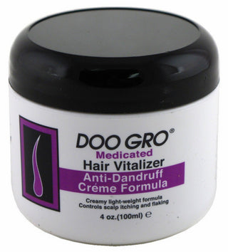 DooGro medicated hair vitalizer anti-dandruf creamy formula 4.oz/100ml