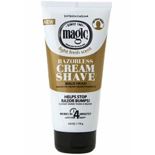 MAGIC RAZORLESS CREAM SHAVE BALD HEAD 170G/6OZ