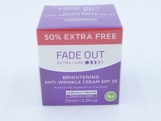 Fadeout Extra Care Brightening Anti-wrinkle Cream SPF 25 75ML