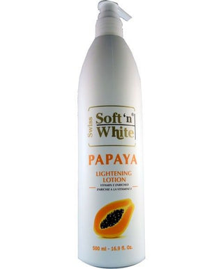 Soft'N White Swiss Papaya Lightening Lotion 500ml/16.9oz