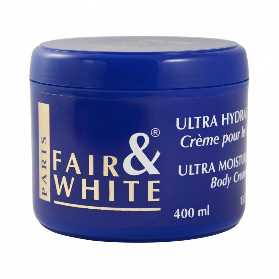Fair & White Ultra Moisturizing Body Cream 400ml for soft smooth hydrated skin