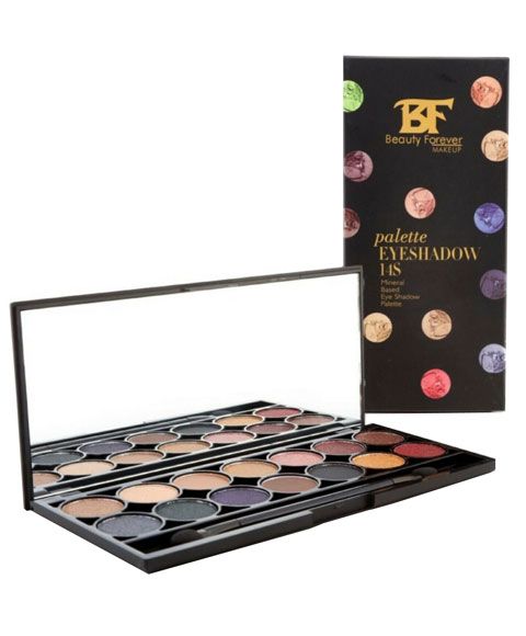 BEAUTY FOREVER LONDON 14S MINERAL BASED EYE SHADOW PALETTE 101