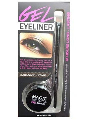 Magic Collection Waterproof  Gel Eyeliner 12 Hours Long- Lasting Romantic Brown