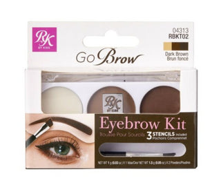 Rk By Kiss Go Brow Eyebrow Kit Dark Brown