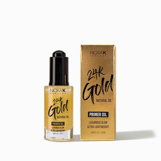 NICKAK New York 24k Gold Natural Oil Primer Oil Luxurious Glow Ultra-Lightweight 0.86 fl.0z/24.5 gm