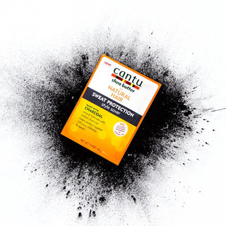 CANTU SHEA BUTTER FOR NATURAL HAIR SWEAT PROTECTION STYLE SAVER MADE WITH CHARCOAL1.5OZ