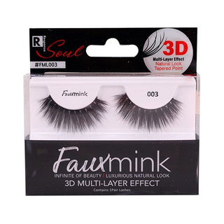 Faux Mink Eyelashes Natural Look Tapered Point 3D Multi Layer Effect