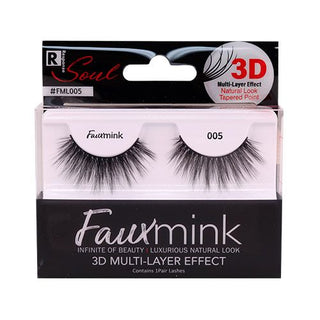 Faux Mink Eyelashes Natural Look Tapered Point 3D Multi Layer Effect