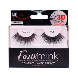Faux Mink Eyelashes Natural Look Tapered Point 3D Multi Layer Effect