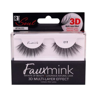 Faux Mink Eyelashes Natural Look Tapered Point 3D Multi Layer Effect