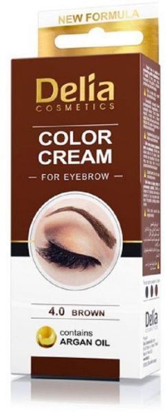 DELIA COSMETICS COLOR CREAM FOR EYEBROW 4.0 BROWN