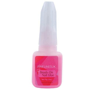 FINE LINE NAIL GLUE BRUSH ON PINK 10G