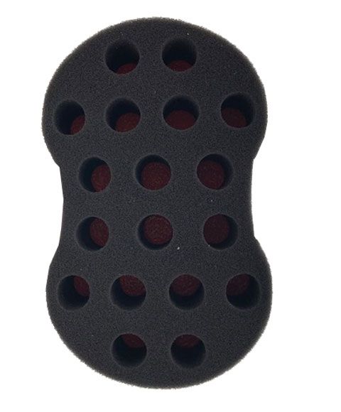 Looks Magic Twist Hair Sponge 2 side Afro Braid Style Hair Sponge Brush 6607