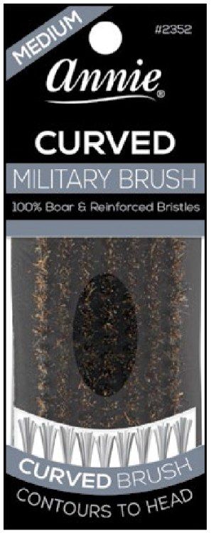 Annie Curved Military Brush Medium - 2352