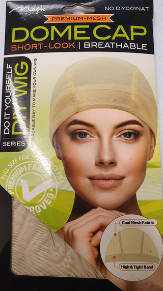 Magic Collection Premium-Mash Dome Cap Short-Look Breathable DIY001NAT