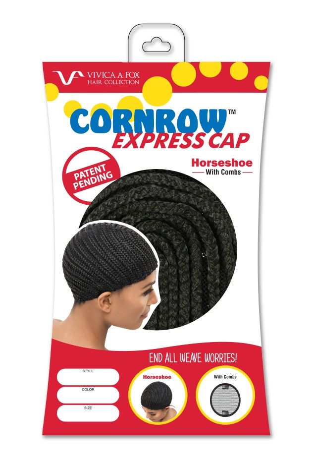 Vivica A. Fox Hair Collection Cornrow Express Cap Horseshoe - taille.M - CEXHRCB
