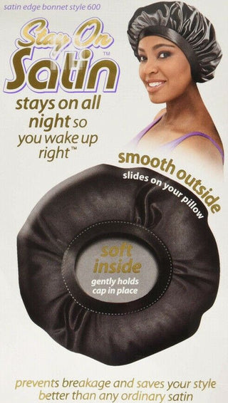 Stay On Satin Edge Bonnet Style - 600