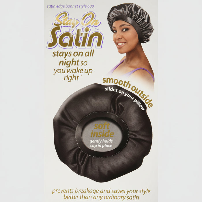 Restez sur le style de bonnet à bord satiné - 600