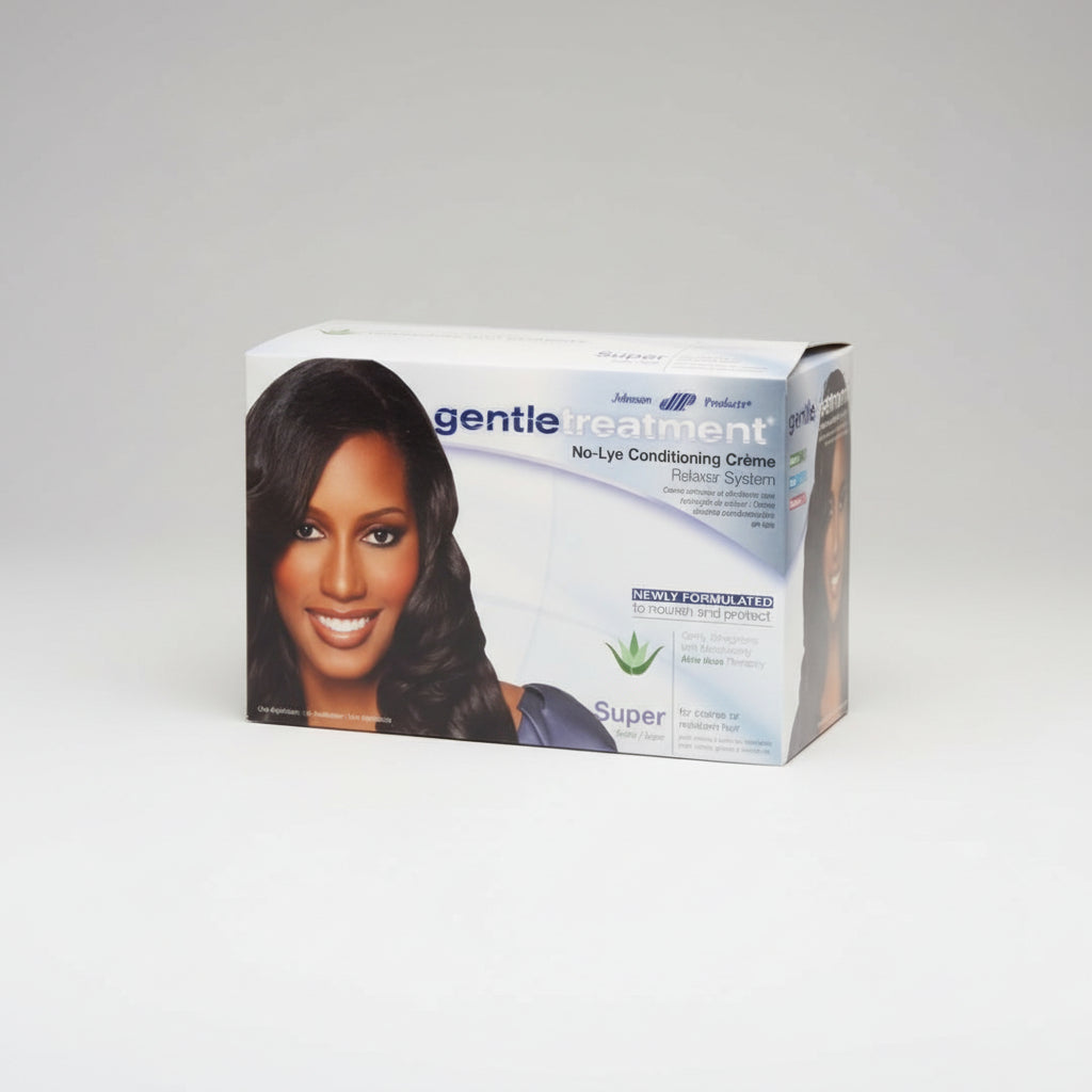 Traitement doux sans lessive Crème revitalisante Système défrisant 1 application - Super