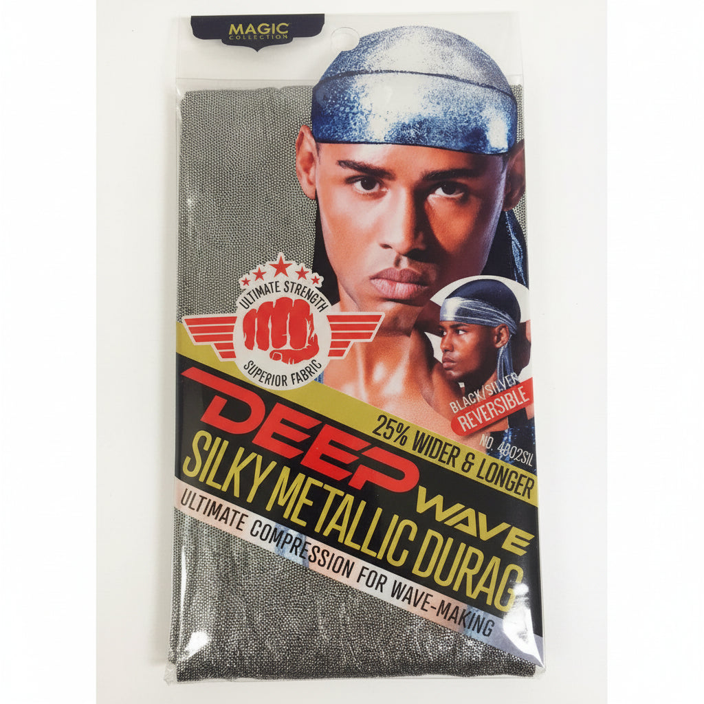 Magic Collection Deep Wave Silky Metallic Durag - 4802