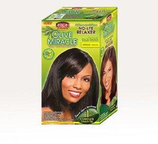 African Pride Olive Miracle No Lye Relaxer 1 Complete Application - Regular
