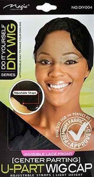Magic Collection Side Parting U-Part Wig Cap Black  DIY004
