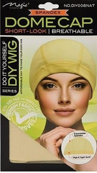 Magic Collection Spandex Dome Cap Short-Look Breathable DIY006NAT