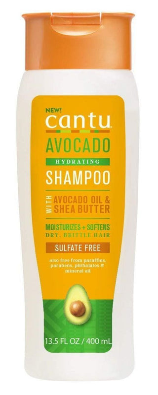 Cantu Avocado Hydrating Shampoo Sulfate - Free 400ml - 13.5 oz