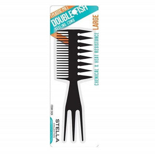Stella Collection Plastic pik Double Fish Styling Comb - 2424
