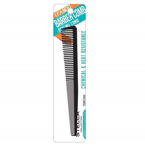 Stella Collection 7¼ Inch Barber Comb Styling Comb - 2444