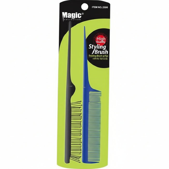 Brosse coiffante Magic Collection, brosse taquine avec peigne à queue de rat - 2506