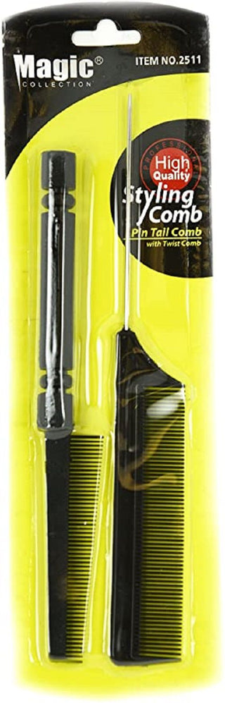 Magic Collection Pin Tail Comb With Twist Comb - 2511