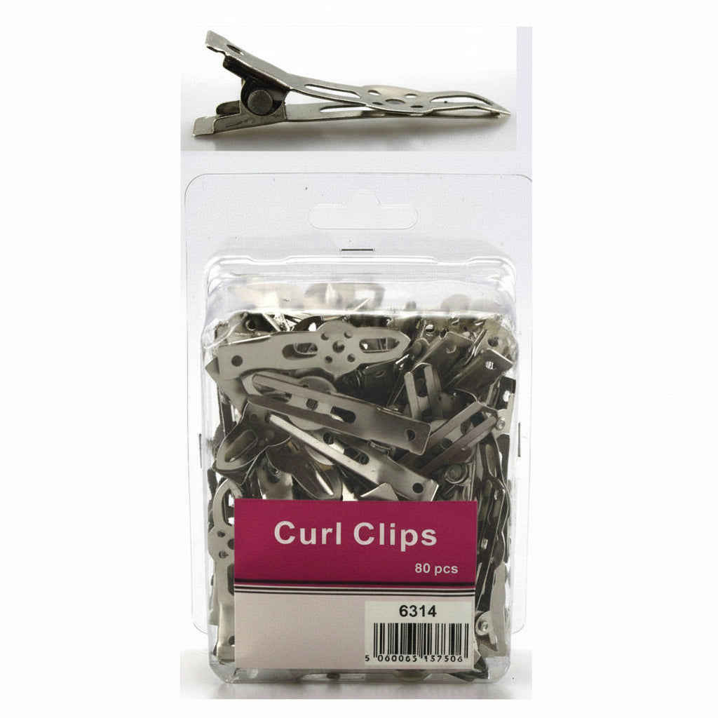 Fine Lines Curl Clips  80pcs - 6314