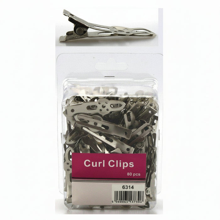 Fine Lines Curl Clips  80pcs - 6314