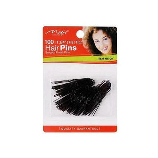 Magic Collection 100 Flat Top Hair Pins - B100