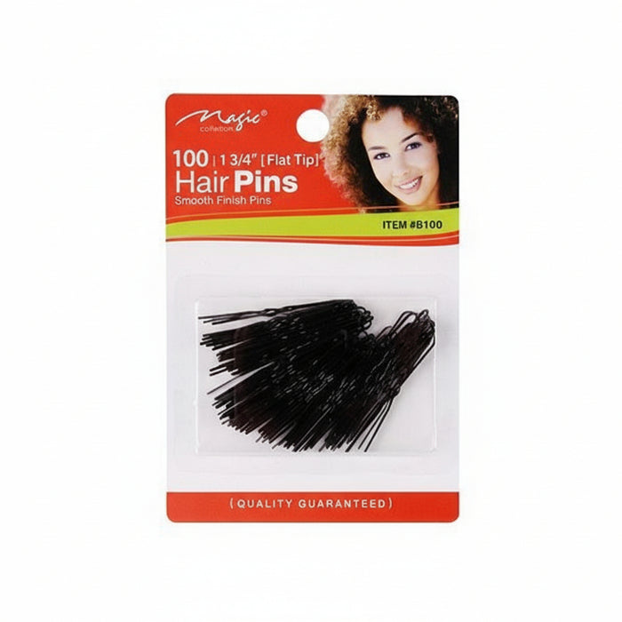 Magic Collection 100 épingles à cheveux à dessus plat - B100