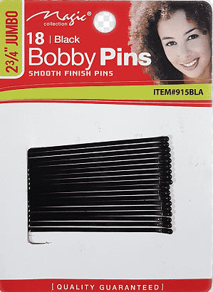 Magic Collection18 JUmbo Bobby Pins - 915BLA