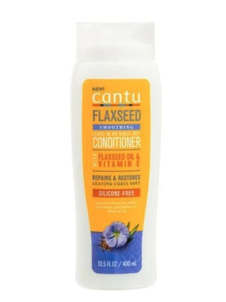 Cantu Flaxseed Smoothing Leave - in Or Rinse-Out Conditioner 13.5oz-400ml