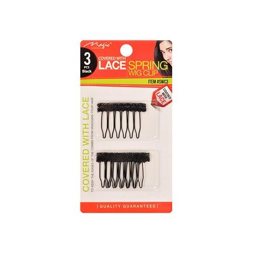 Magic Collection Covered With Lace Spring Wig Clip - SWC3 – Beauty ...