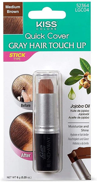 Kiss Colors Quick Cover Gray Hair Touch Up - LGC04 Medium Brown