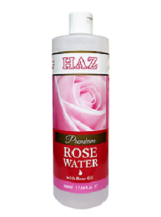Haz Premium Rose Water With Rose Oil 500ml/1.79oz