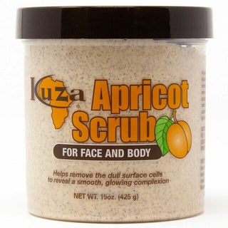 Kuza Apricot Scrub For Face and Body-425g/15oz