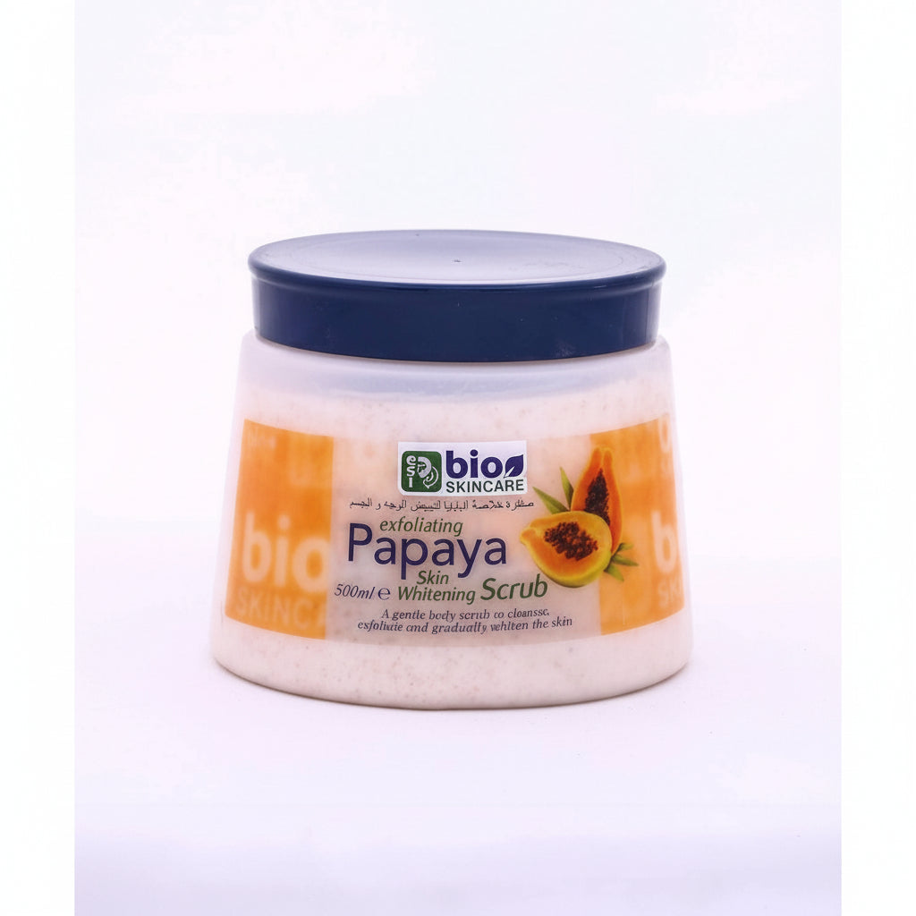 Bio SkinCare Skin Whitening Scrub With Papaya - 500ml