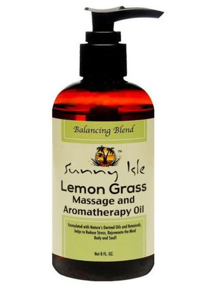 Sunny Isle Lemon Grass Massage And Aromatherapy Oil 8oz