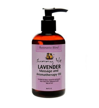 Sunny Isle Lavender Massage and Aromatherapy Oil 8oz