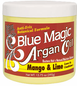 Blue Magic ARGAN OIL MANGO & LIME Leave In Conditioner 390g/13.75oz