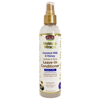 African Pride Moisture Miracle Coconut Milk & Honey Leave-In Conditioner 237ml/8oz