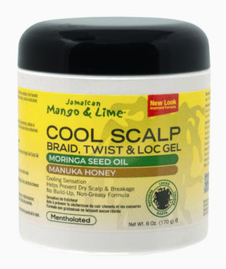 Jamaican Mango & Lime Cool Scalp Braid, Twist & Loc Gel Moringa Seed Oil Manuka Honey 6oz/170g