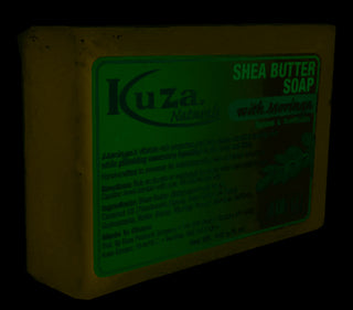 Kuza Naturals 100% African Black Soap With Shea Butter WITH MORINGA 142G/5OZ