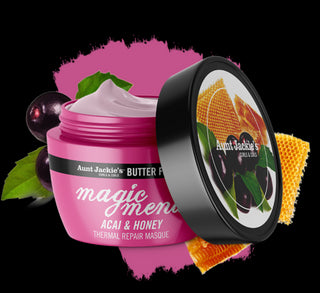 Aunt Jackie's Butter Fusions MAGIC MEND Acai & Honey Thermal Repair Masque 227g/8oz